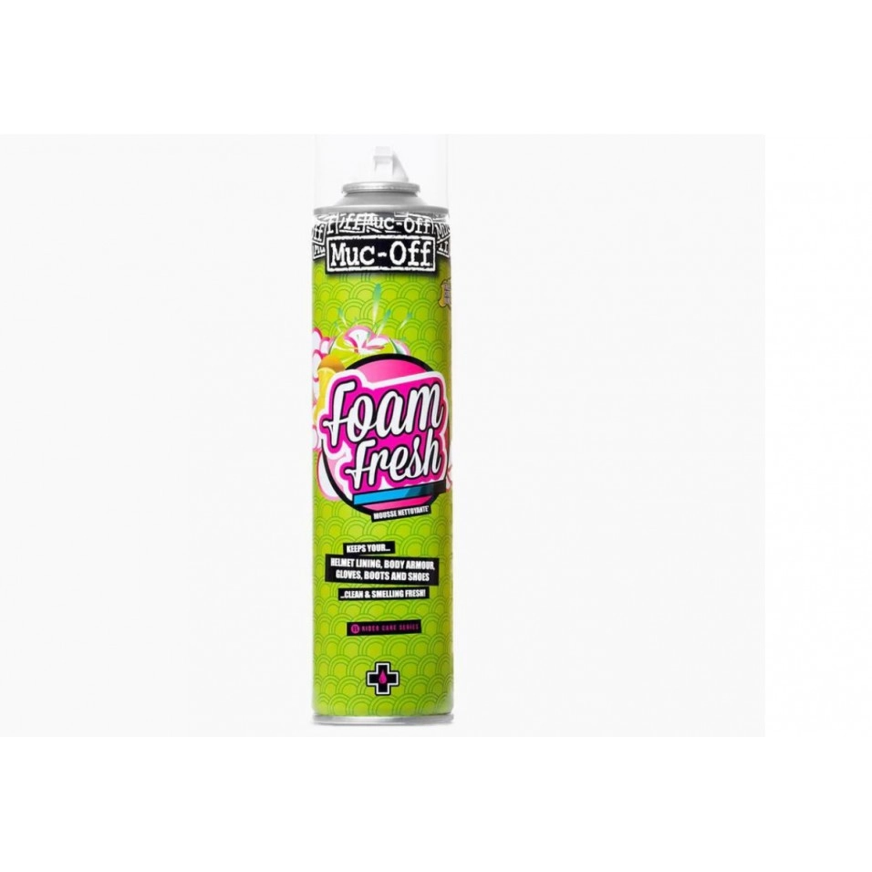 Limpiador Cascos Foam Fresh Muc-Off 400ml. 3 Limpiador Cascos Foam Fresh Muc-Off 400ml.